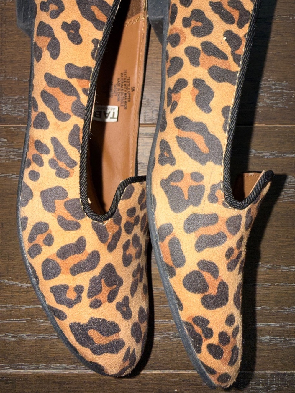 Mossimo Leopard Print Smoking Flats Loafers Size 5.5 Animal Print Slip-On Shoes - Picture 12 of 16